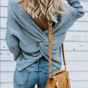 Beautiful Back knitted Sweater